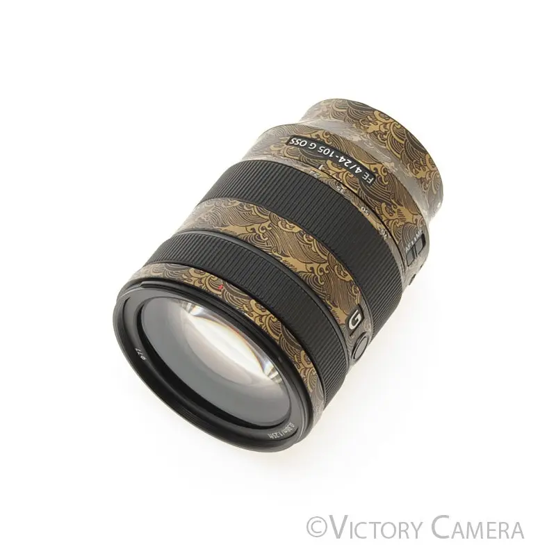 Sony FE 24-105mm f4 G OSS Full Frame Zoom Lens for E Mount Gold Wrap [MINT-]