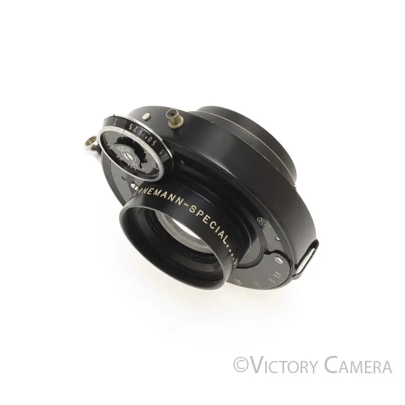 Ernemann-Special 165mm f6.3 4x5 Lens AGC #0 Shutter [GOOD]