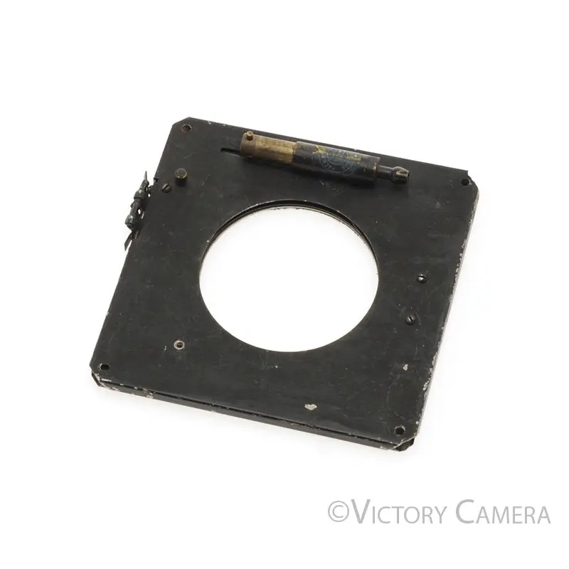Packard? Pneumatic Shutter Large Format 2 3/4" Diameter 5"x5" Board