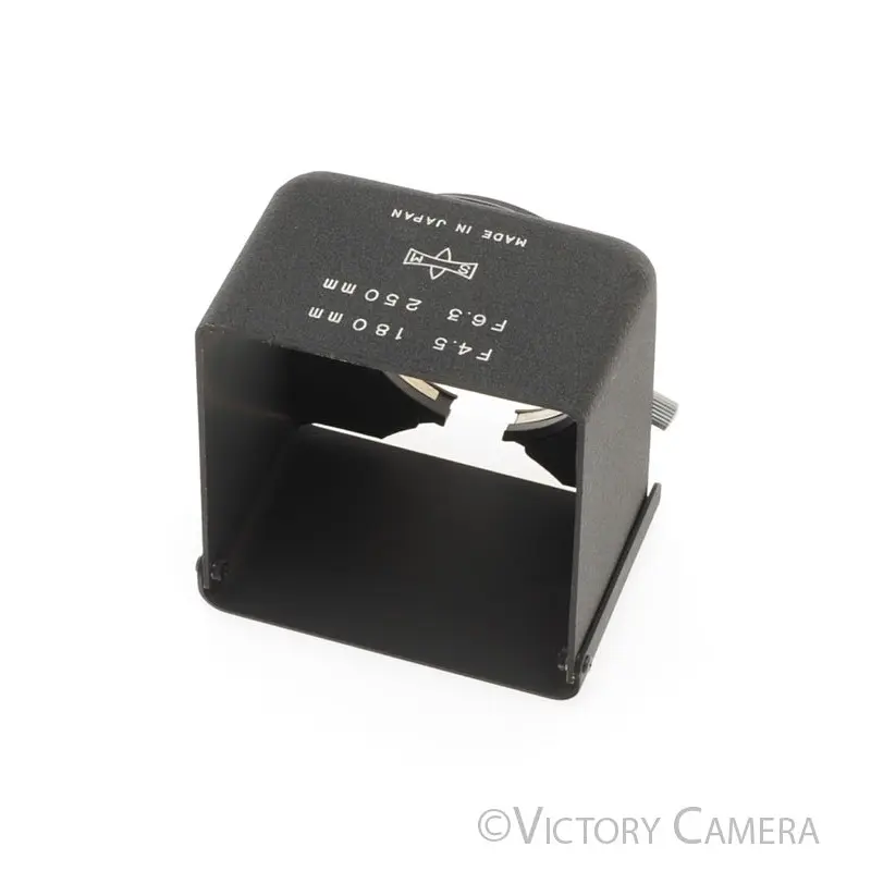 Mamiya TLR Square Metal Lens Shade / Hood for 180mm f4.5 250mm f6.3 [EXC+]