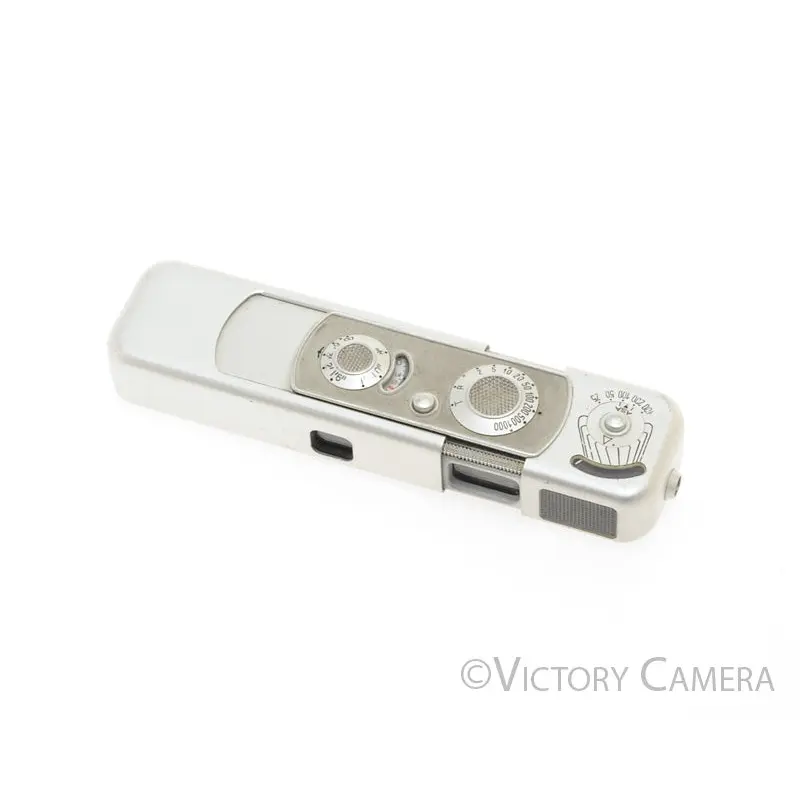 Minox B Subminiature Spy Camera w/ 15mm f3.5 Lens, Case & Chain [EXC]