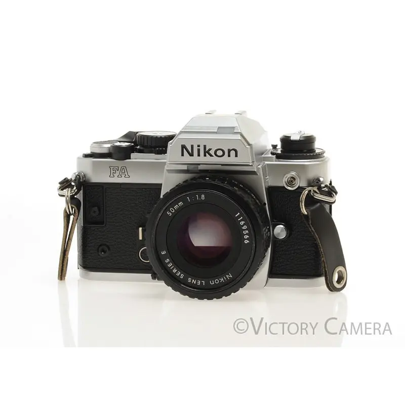 Nikon FA Chrome Camera Body with Matrix Metering and 50mm f1.8 Lens [EXC]