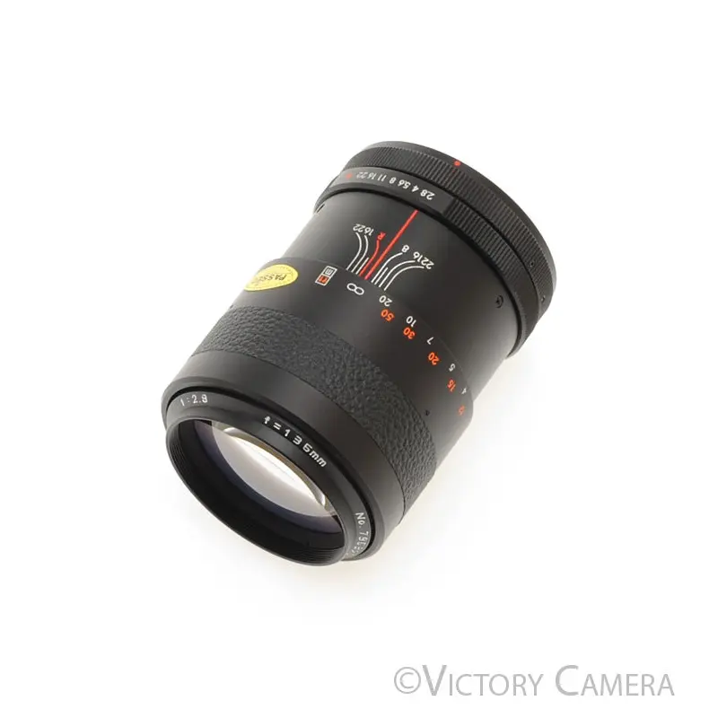 Auto DeJur 135mm f2.8 Telephoto Portrait Lens for Canon FD [EXC+]