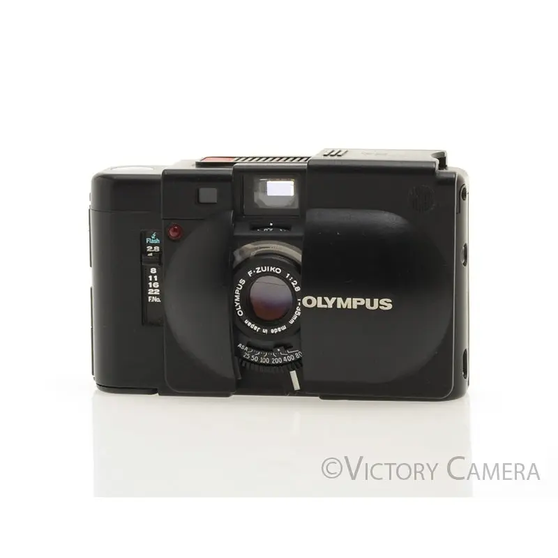 Olympus XA 35mm Rangefinder Film Camera w/ 35mm f2.8 Lens -New Seals- [EXC]