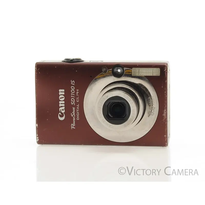 Canon PowerShot SD1100 IS Digital ELPH 8MP Brown Point & Shoot Camera [GOOD]