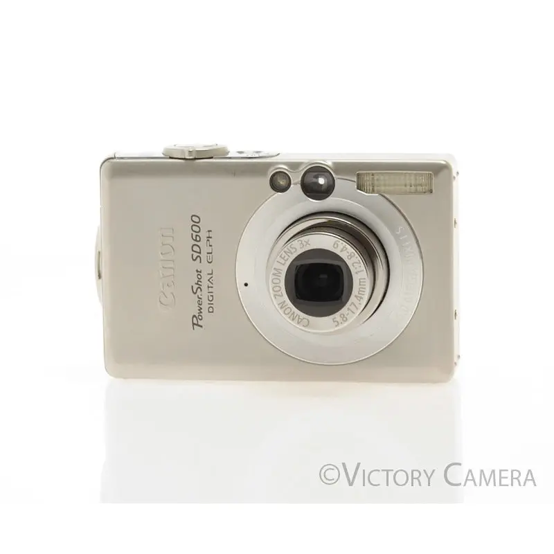Canon PowerShot SD600 Digital ELPH 6MP Digital Point & Shoot Camera [EXC]