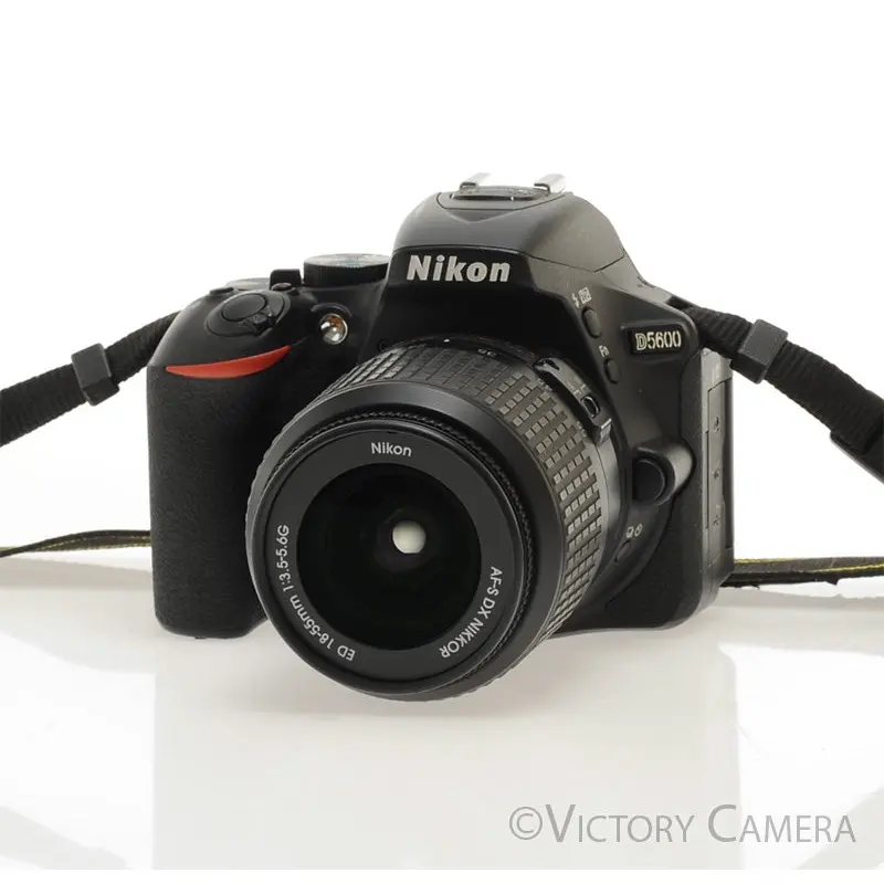 Nikon D5600 24.2MP Digital SLR Camera w/ 18-55mm Zoom Lens ~300 Shots [EXC+]