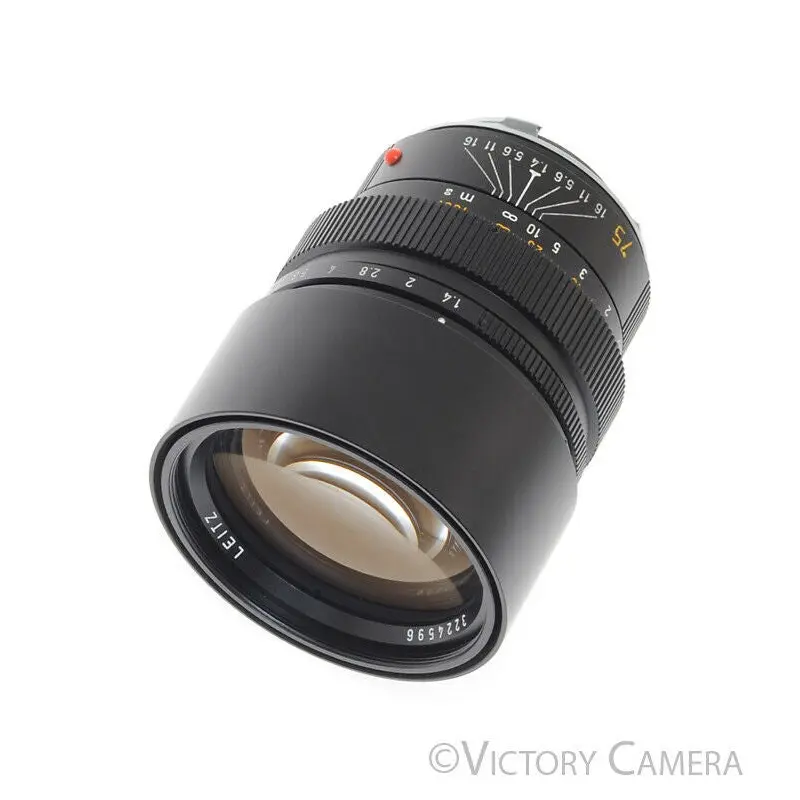 Leica Summilux-M 75mm f1.4 Canada Type II E60 Lens -Mint, CLA'd- [MINT-]