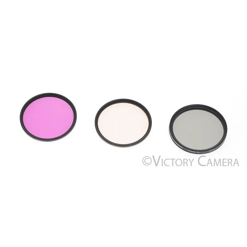 Polaroid 62mm Creative Filter Kit (Polarizer, Warming, Fluorescent) -Mint- [MINT-]