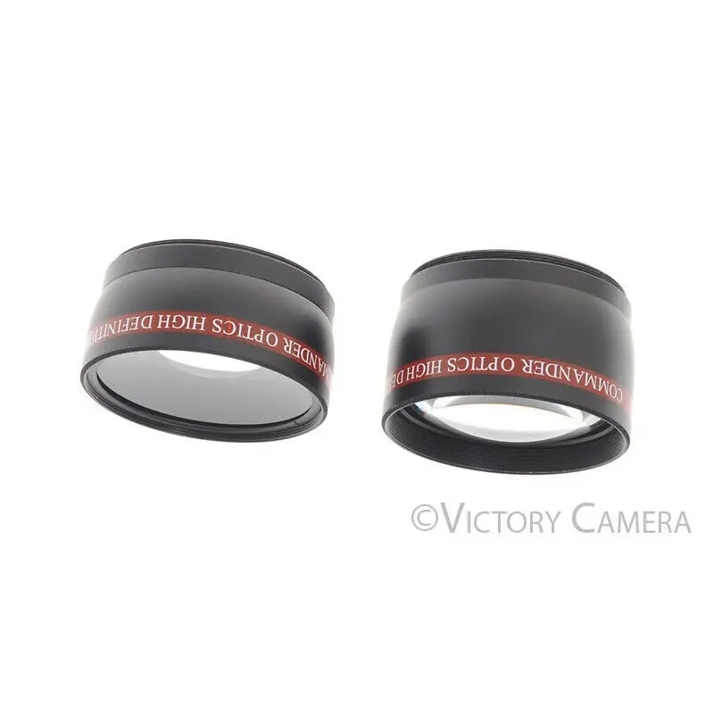 Commander Optics High Definition 58mm .43X & 2.2X Wide Angle And Tele Converters [EXC+]