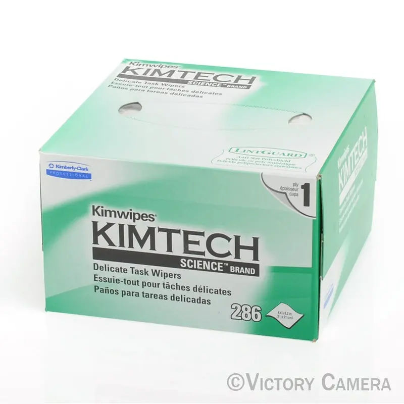 Kimwipes 4.5 x 8.5" (280 Count) Camera Lens Cleaning Wipes