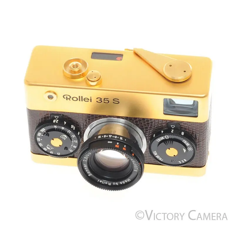 Rollei 35 S Gold Camera w/ Sonnar Lens #846 -Mint in Box- [MINT]