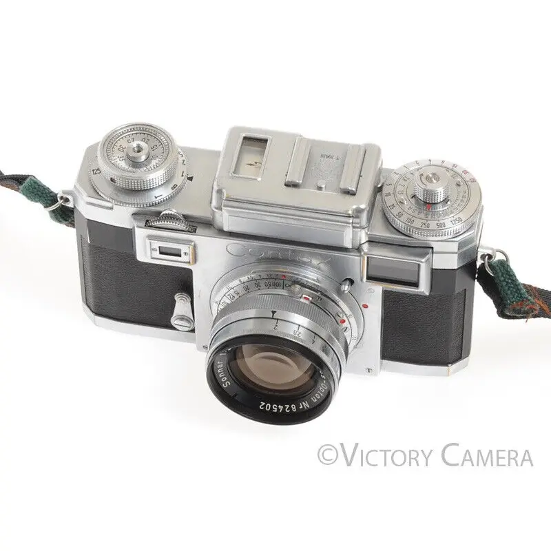 Contax IIIa 35mm Rangefinder Camera w/ 50mm f2 T Sonnar Lens -No Meter- [Good]