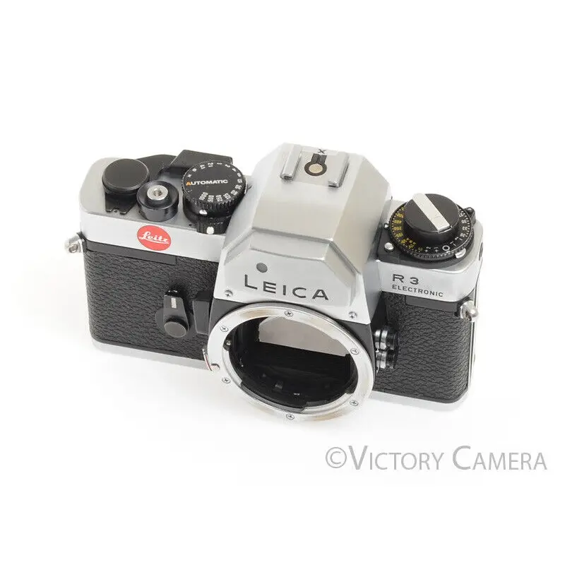 Leica R3 Electronic Rare Chrome 35mm Camera Body -No Meter- [BAR]