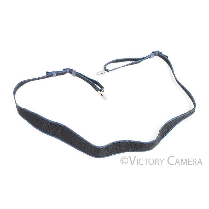 Genuine Mamiya RZ67 Quick Release QR Black & Blue Camera Strap -Nice- [EXC-]