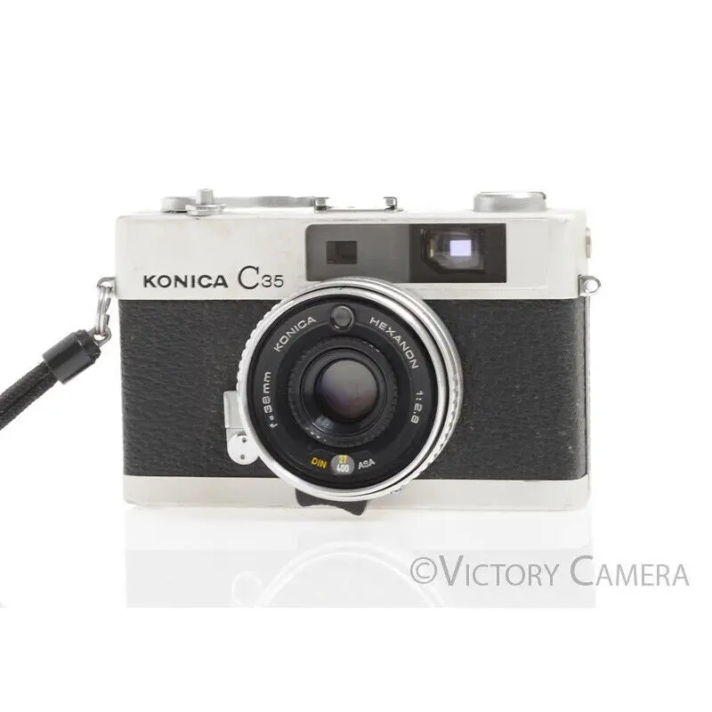 Konica C35 35mm Rangefinder Camera w/ 38mm f2.8 Lens [AS-IS]