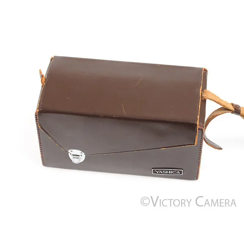 Yashica 635 Rare TLR Genuine Leather Carrying Case System Case Red Interior [EXC-]