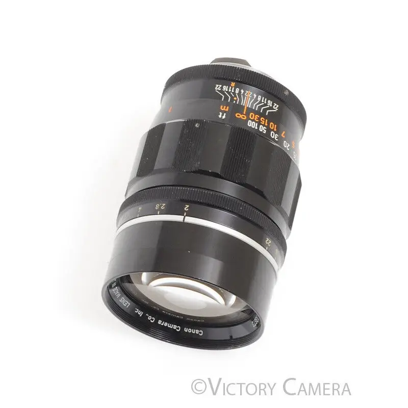 Canon LTM Leica Mount 100mm F2 Black Lens [EXC-]