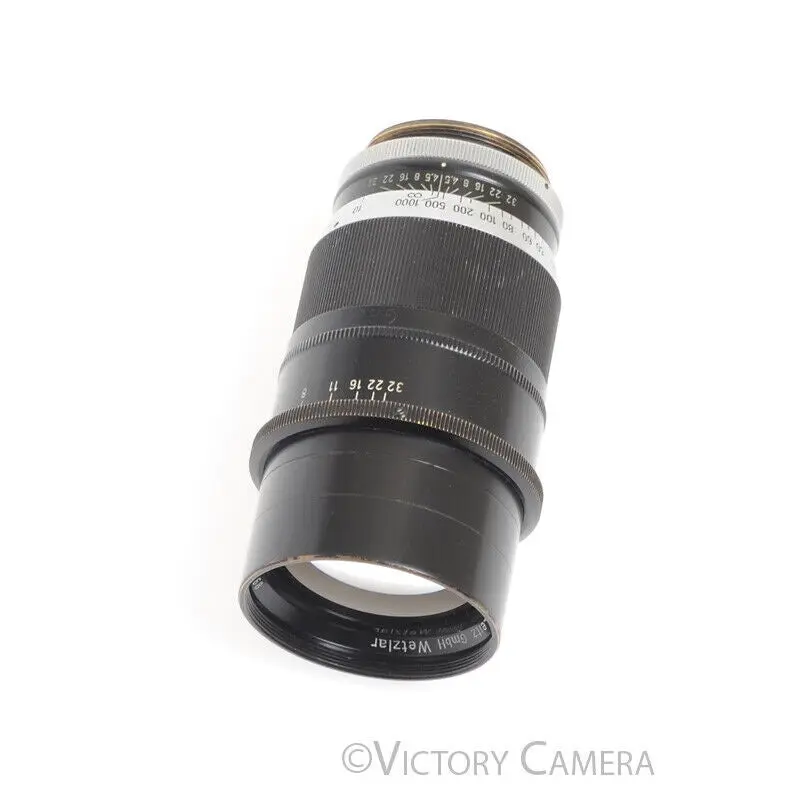 Leica 20cm F4.5 Telyt Ernst Leitz Wetzlar 200mm LTM Screw Mount Lens [EXC-]
