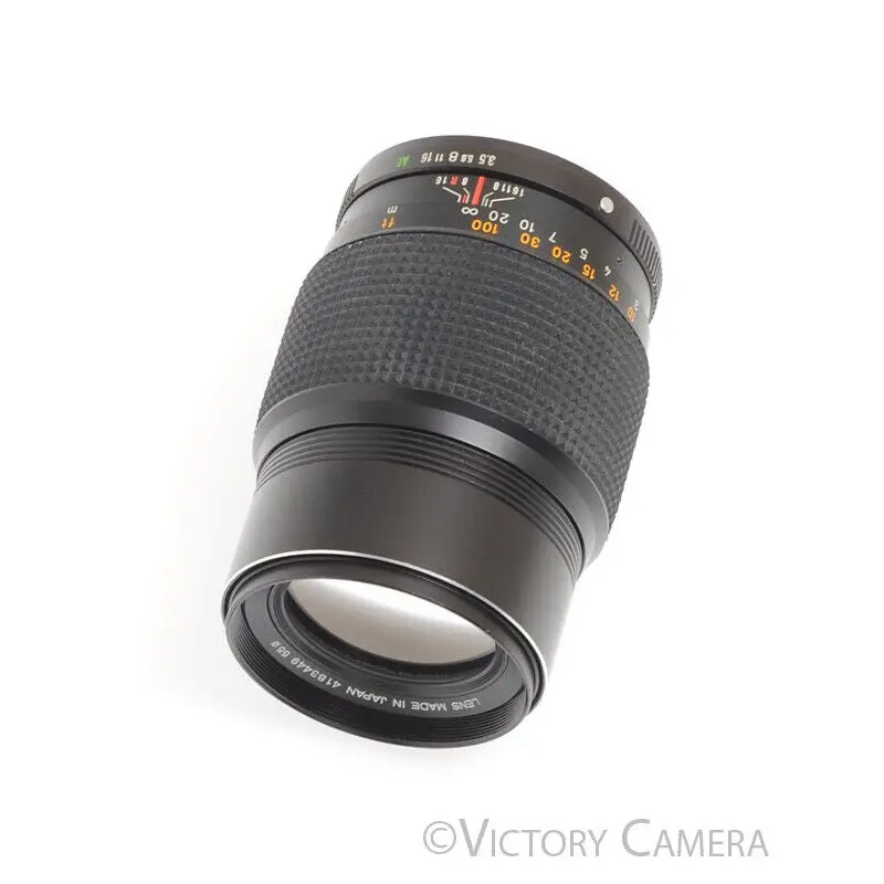 Konica Hexar AR 135mm f3.5 Manual Focus Lens w/ Hood -Bargain, Light Marks- [EXC-]