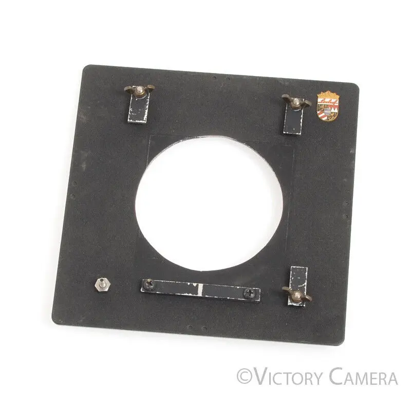 Linhof Genuine Flat 16x16cm Lens Board w/ 84mm Hole & Custom Adapter [EXC-]