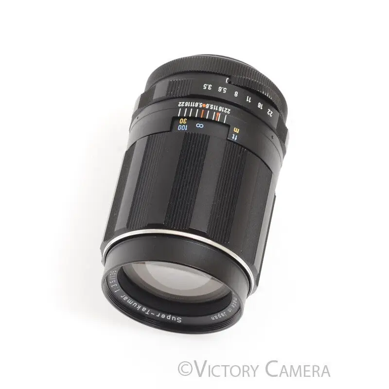 Pentax Super-Takumar 135mm f3.5 m42 Screw Mount Portrait Lens -Clean in Case- [EXC-]