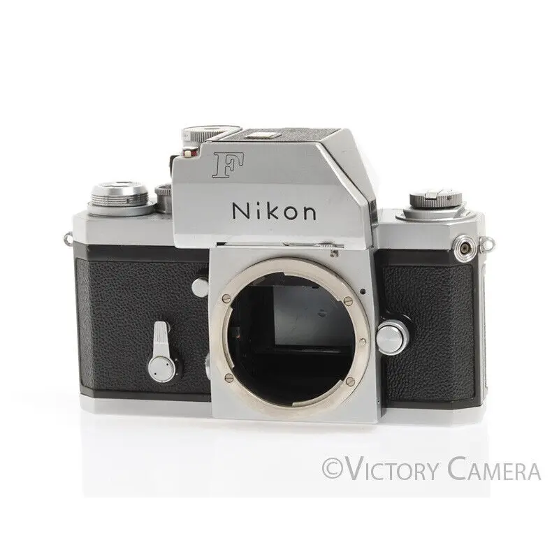 Nikon F Chrome 35mm Film SLR Camera Body -No Meter- [EXC-]