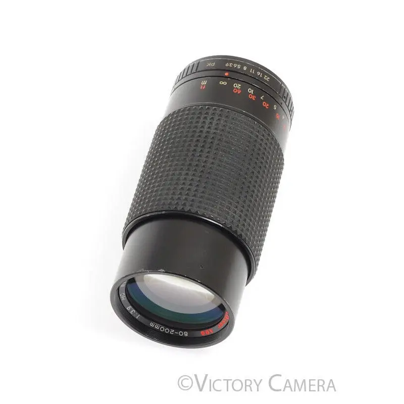 Albinar ADG 80-200mm F3.9 MC Macro Telephoto Zoom Lens for Pentax K Mount [EXC]