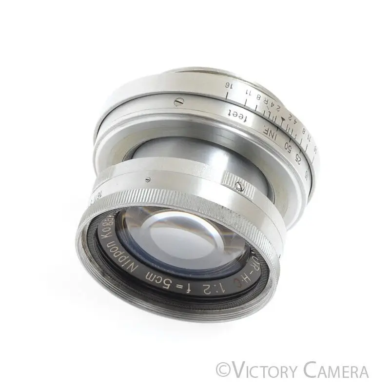 Nikon Nikkor H.C 5cm 50mm f2 LTM Rare Collapsible Screw Mount Lens w/ Bubble [EXC-]