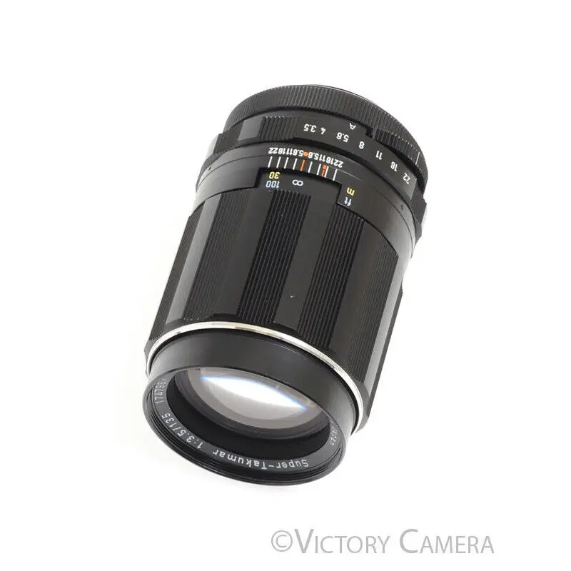 Pentax Super-Takumar 135mm F3.5 M42 Mount Portrait Lens -Clean in Case- [EXC]