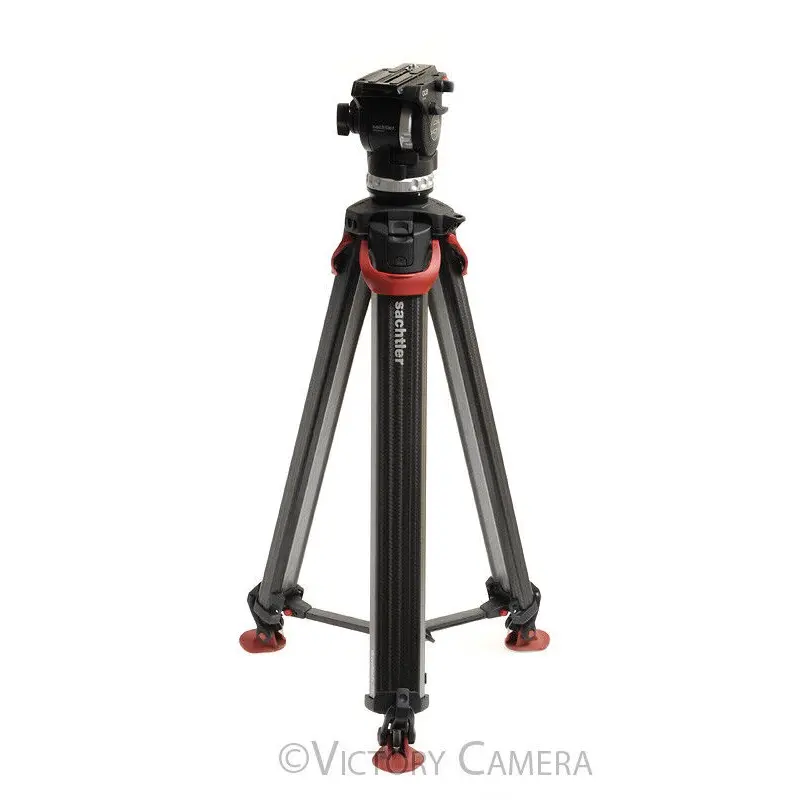 Sachtler Flowtech 75 Aktiv Carbon Fiber Tripod w/ Ace XL Fluid Head -Nice- [EXC]