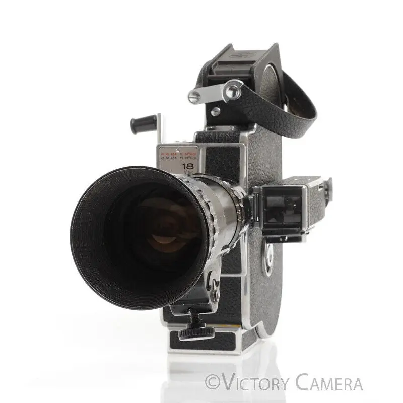 Paillard Bolex H16M 16mm Movie Camera w/ Som Berthiot 17-85mm f2 [EXC]