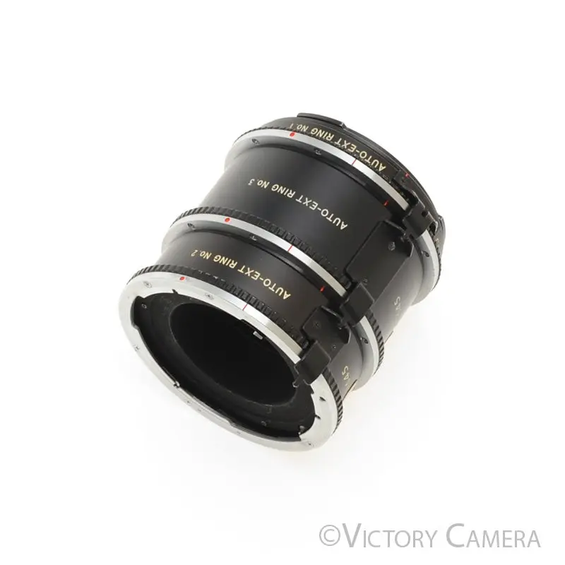 Mamiya 645 Auto-Extension Ring Macro Tube Set No.1, 2, & 3 [EXC]