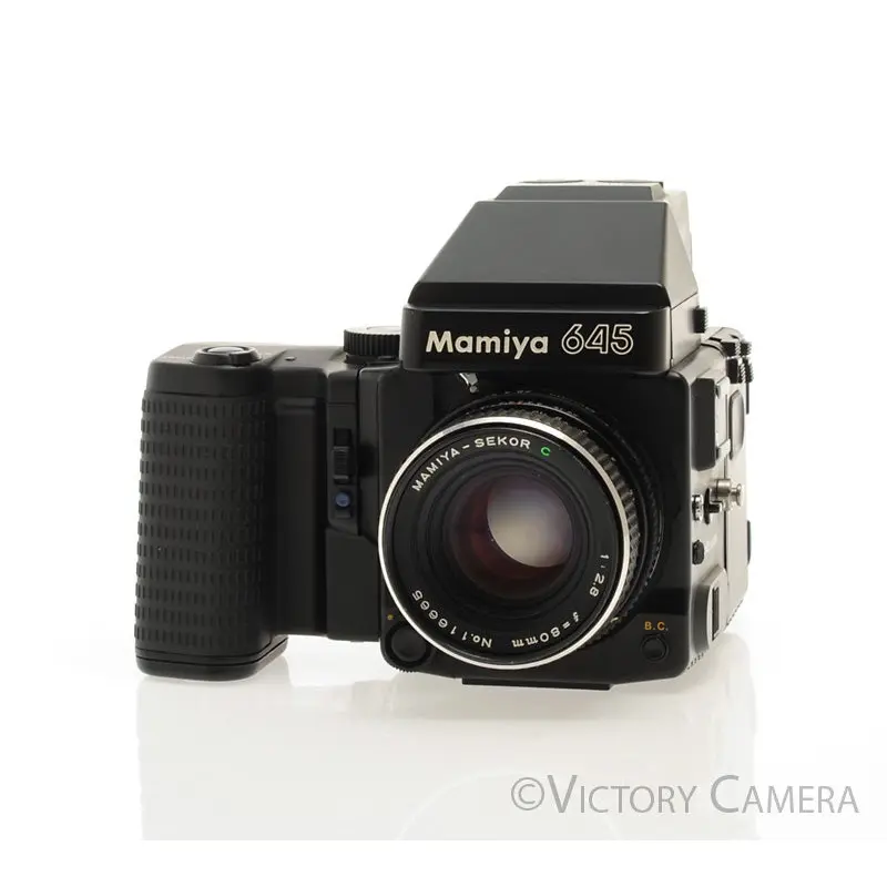 Mamiya 645 Super Medium Format Film Camera w/ AE Finder 80mm Lens [EXC-]