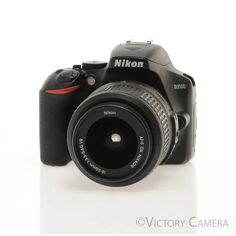 Nikon D3500 24.2MP Digital SLR Camera w/ 18-55mm Zoom Lens ~4995 Shots [EXC]