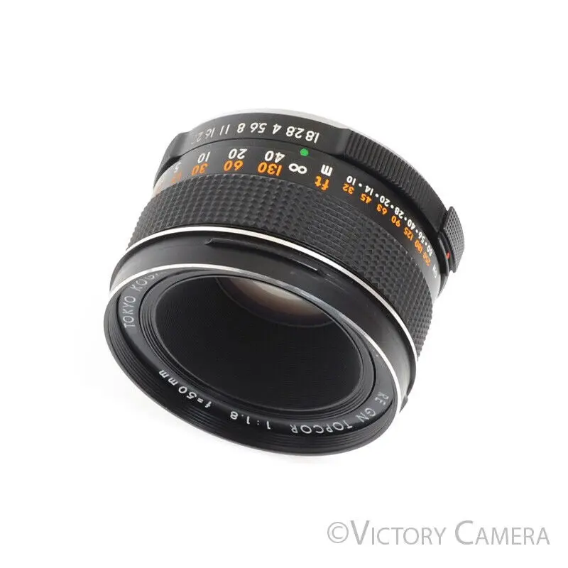 Topcon Topcor 50mm f1.8 RE GN Standard Prime Lens for Super DM -Very Clean- [EXC]
