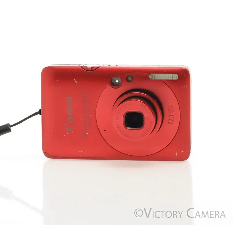 Canon PowerShot SD780 IS Digital ELPH Red 12.1MP Point & Shoot Camera [EXC-]