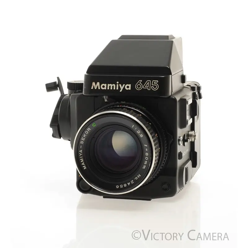 Mamiya 645 Super Medium Format Film Camera w/ Prism Finder 80mm Lens [EXC]