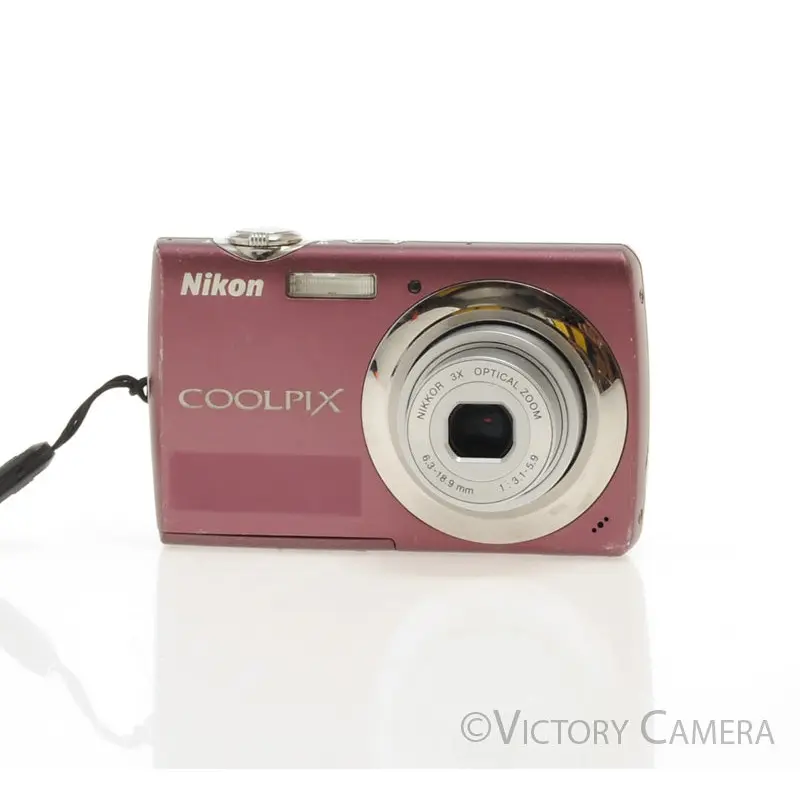 Nikon CoolPix S220 Plum 10MP Digital Point & Shoot Camera [EXC]