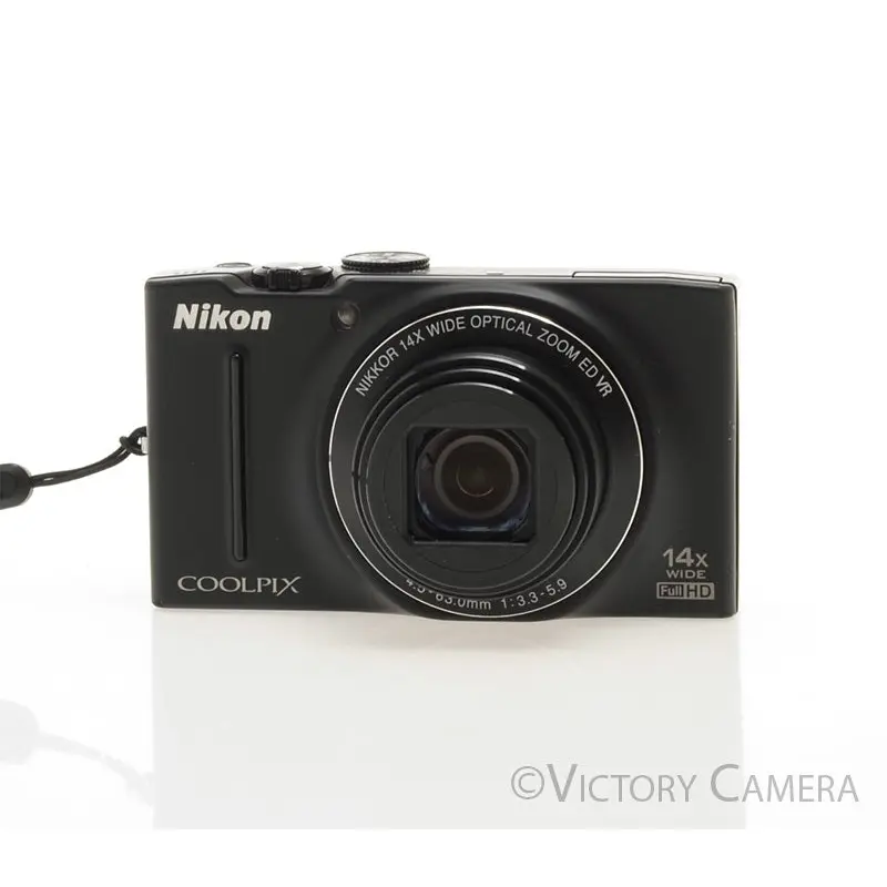 Nikon CoolPix S8200 Black 16.1mp Digtial Point & Shoot Camera [EXC]