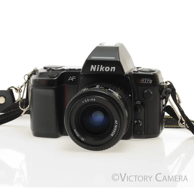 Nikon N8008s AF SLR 35mm Film Camera w/ 35-70mm Zoom Lens  [EXC+]