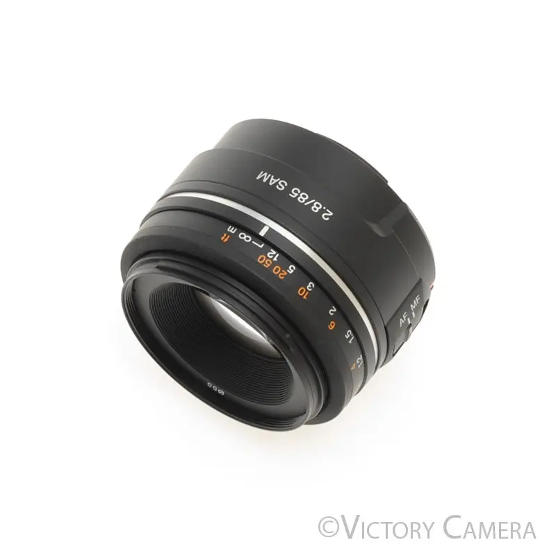 Sony 85mm F2.8 SAM A Mount Autofocus Prime lens w/ Shade [MINT-]