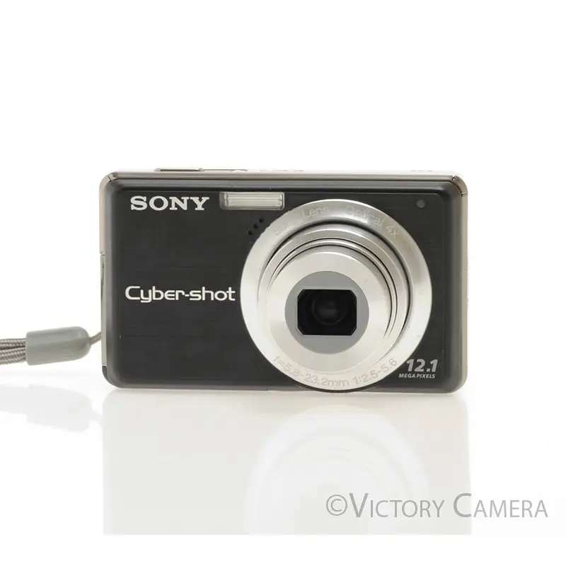 Sony Cybershot DSC-S980 Black 12.1MP Digital Point and Shoot Camera [EXC+]