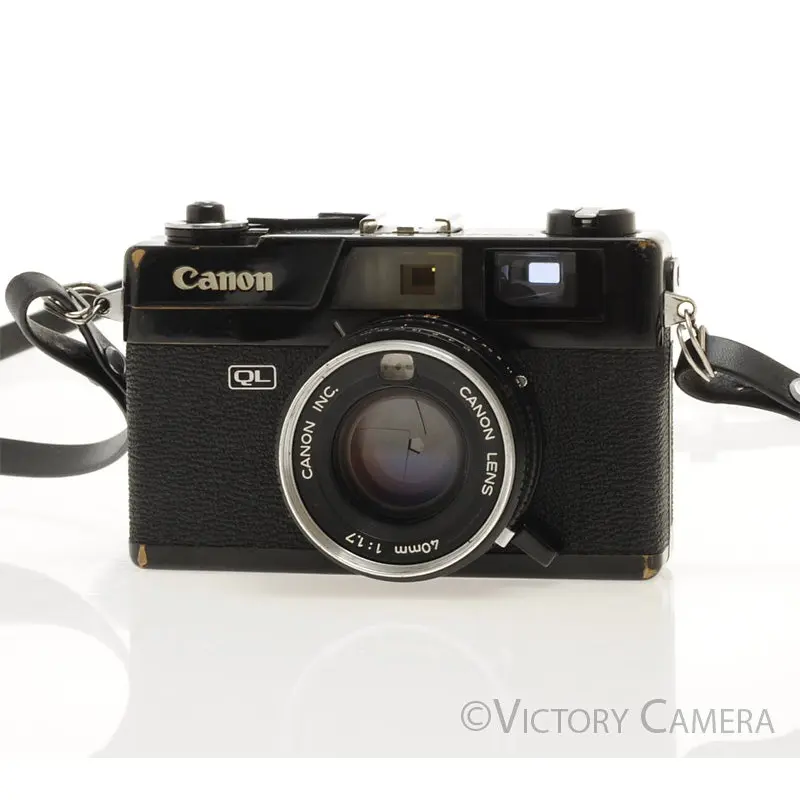 Canon Canonet QL 17 QL-17 Black Rangefinder Camera w/ 40mm f1.7 Lens [EXC]