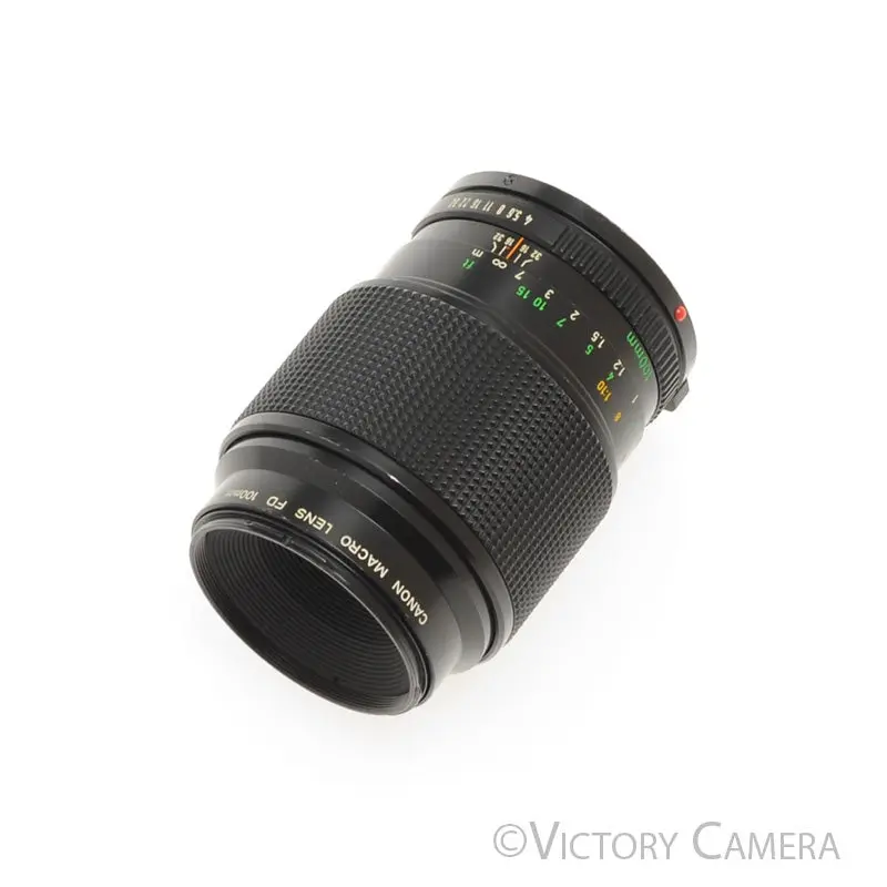 Canon FD 100mm f4 FD Telephoto Macro Lens (Late Version) [EXC]