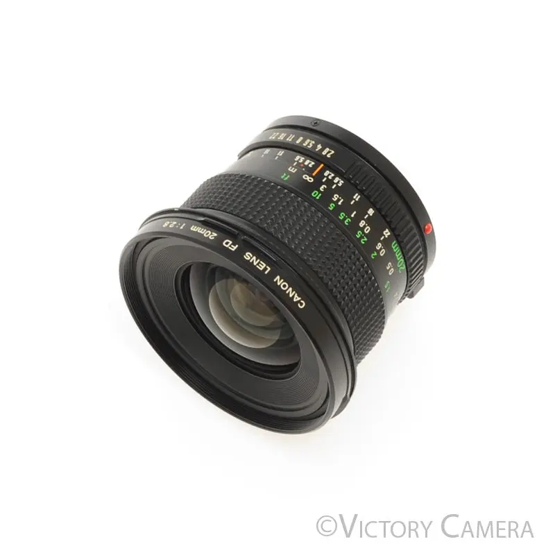 Canon FD 20mm f2.8 (late version) Fast Wide Angle Prime Lens