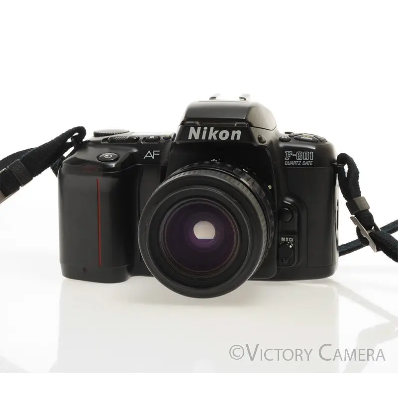 Nikon F-601 AF Film SLR Camera w/ Tamron 28-70mm Zoom Lens  [EXC]