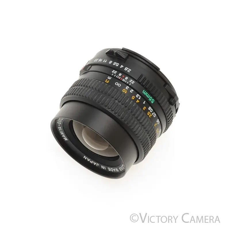 Mamiya Sekor-C 55mm f2.8 N Wide-Angle Lens for Mamiya 645 w/ Shade [MINT]
