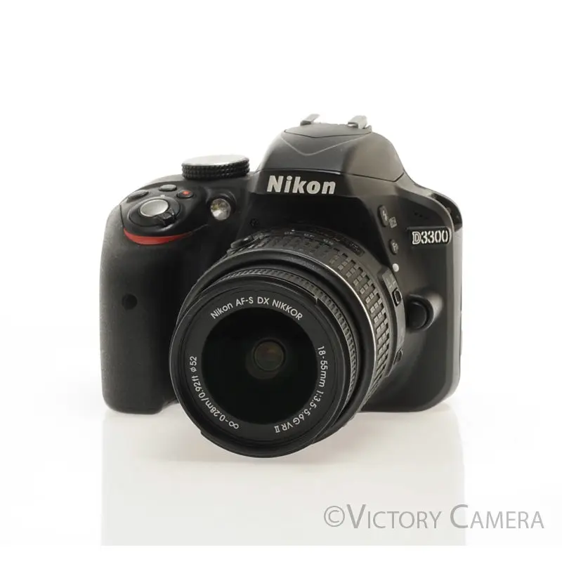 Nikon D3300 24MP Digital SLR Camera w/ 18-55mm Zoom Lens [EXC+]