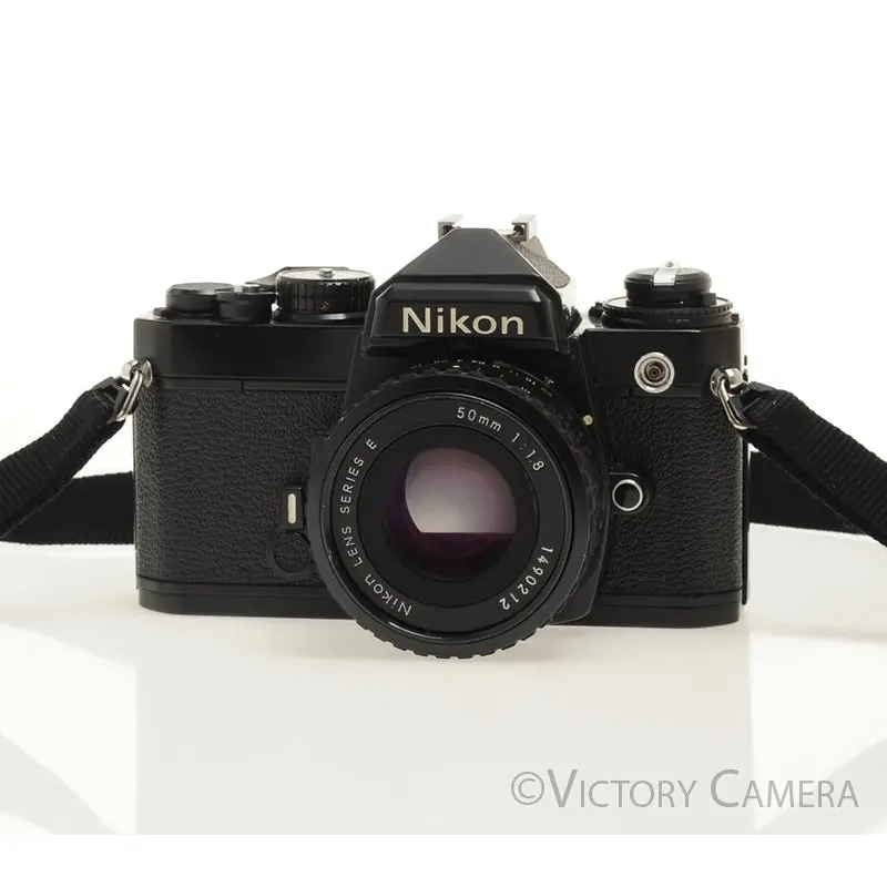 Nikon FE Black 35mm Film Camera with 50mm F1.8 AI-S Lens [EXC]